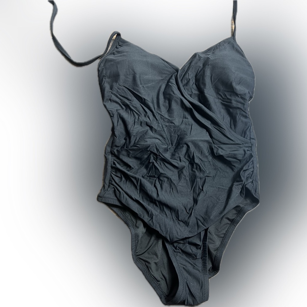 J Crew Halter Wrap One-Piece Swimsuit